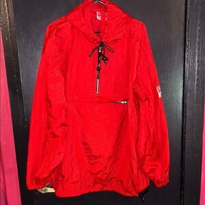 Vintage Marlboro Unlimited Red Nylon Jacket. Sz XXL.